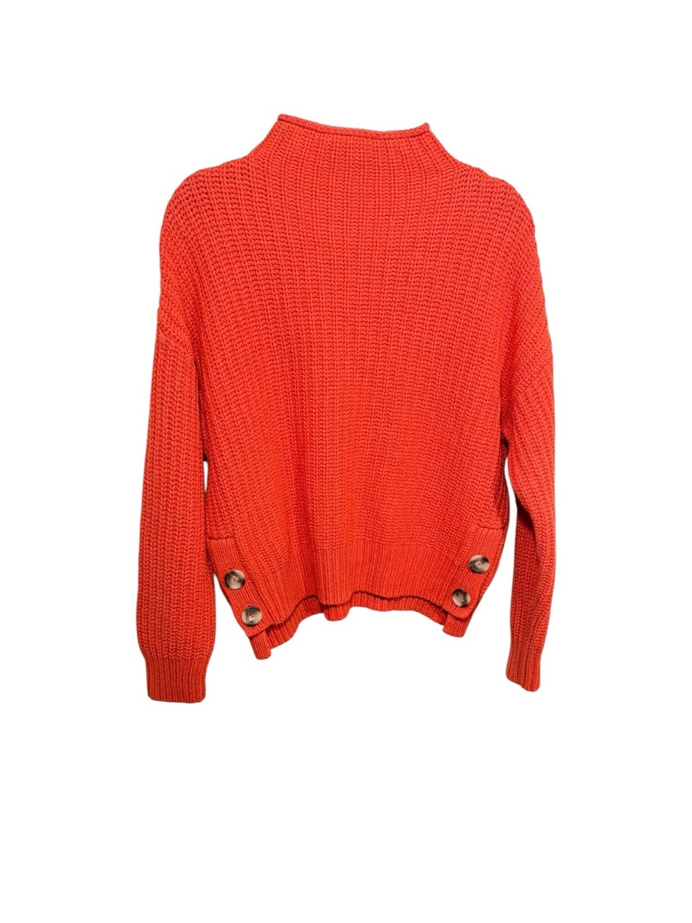 Madewell cotton wool sweater orange womens large